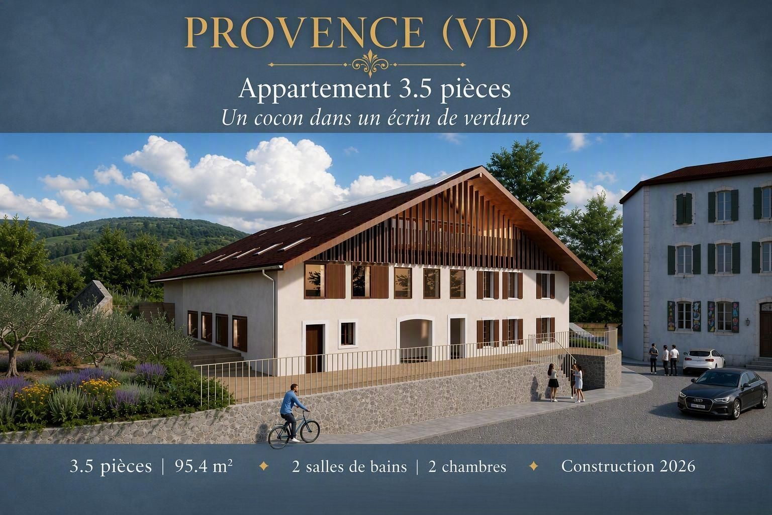 Appartement 3.5 pièces — Un cocon dans un écrin de verdure