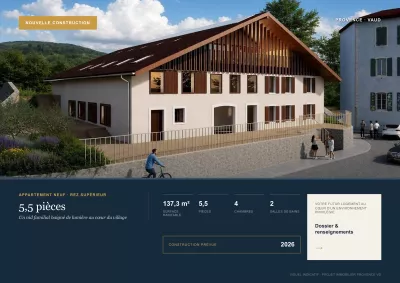 Appartement 5.5 pièces au rez supérieur â Un nid familial baigné de lumière au cÅur du village